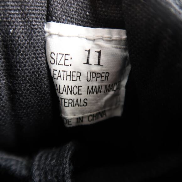 AJ Valenci Shoes Womens 11 Casual Sneaker Leather High Top Black Lace Up Trainer - Picture 7 of 15